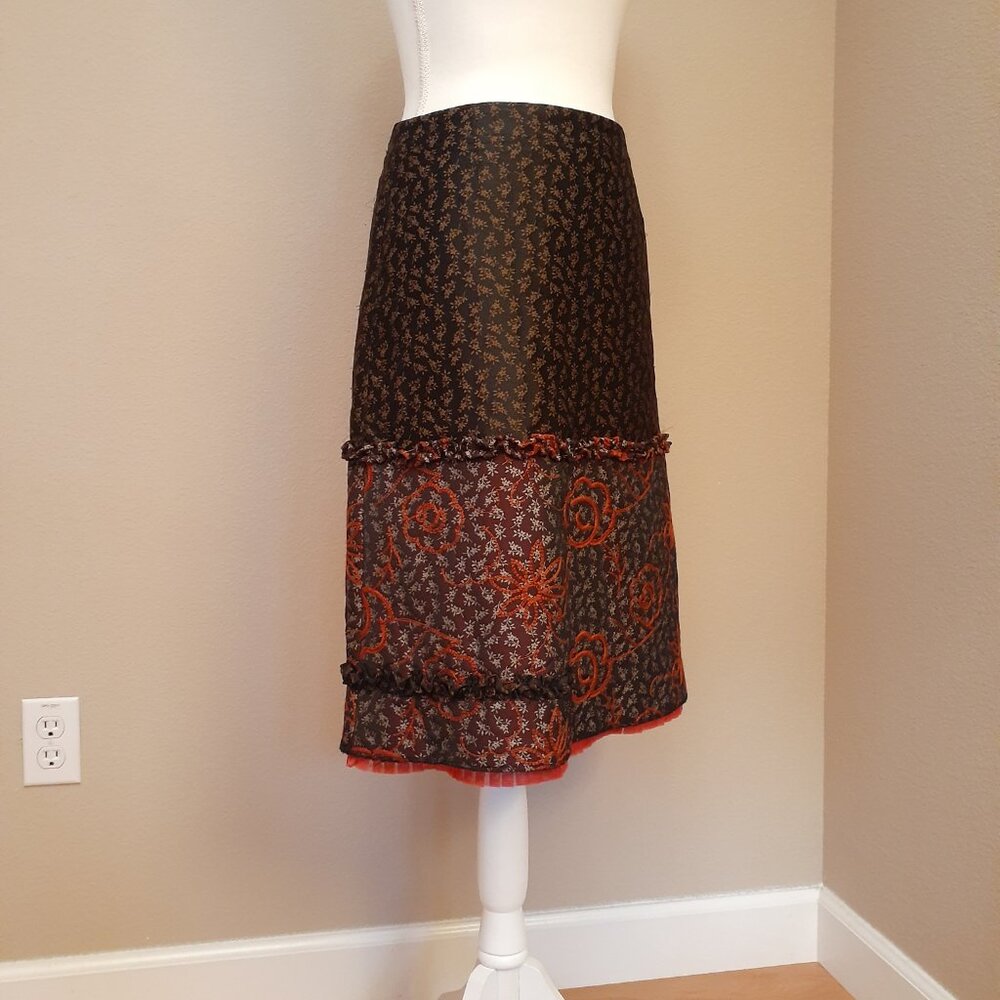 Oilily Brocade Embroidered Skirt - Picture 3 of 12